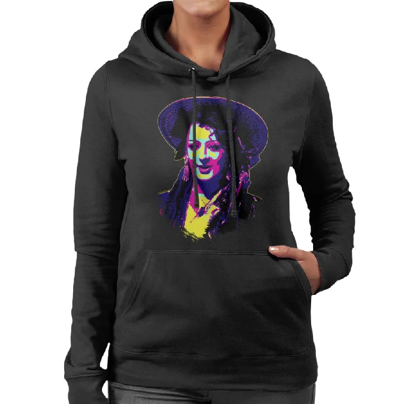 Limited Availability casual pullover hoodieTV Times Boy George Of Culture Club Pop Art Stylised Women's Hooded Sweatshirt