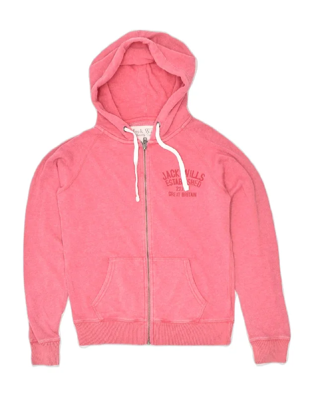 oversized pullover hoodieoversized pullover hoodieJACK WILLS Womens Zip Hoodie Sweater UK 10 Small Pink Cotton Sports