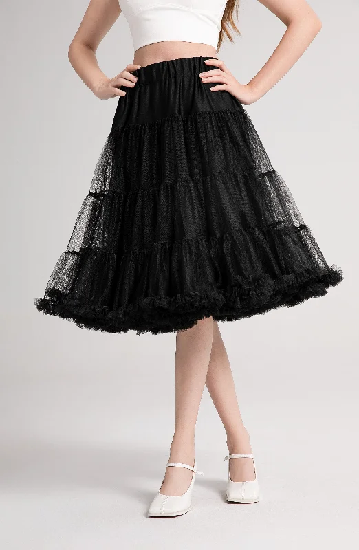 wool dressFluffy Petticoat in Black