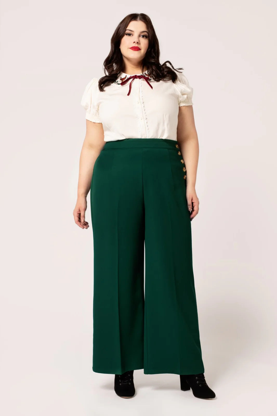 ruched dressGinger Swing Trousers - Green