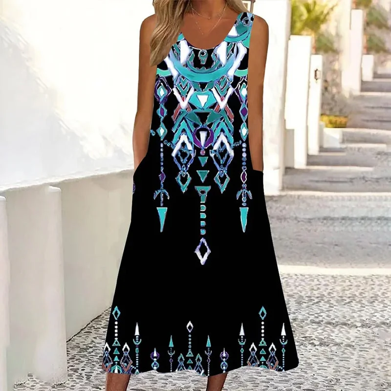 romantic dressVintage Ethnic Casual Dress