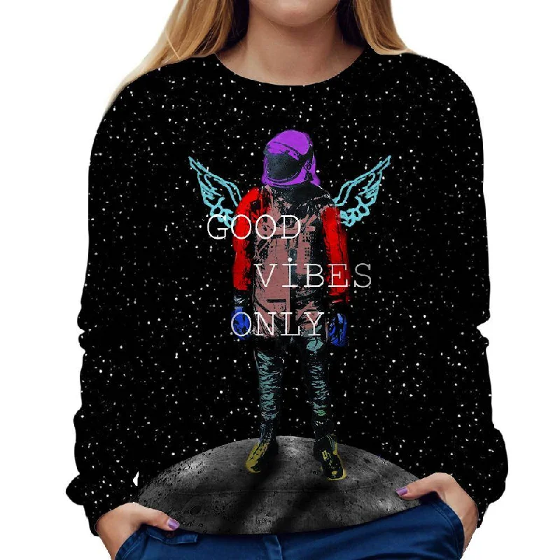 Year-End Sale sleek gym hoodieGood Vibes Only Womens Sweatshirt