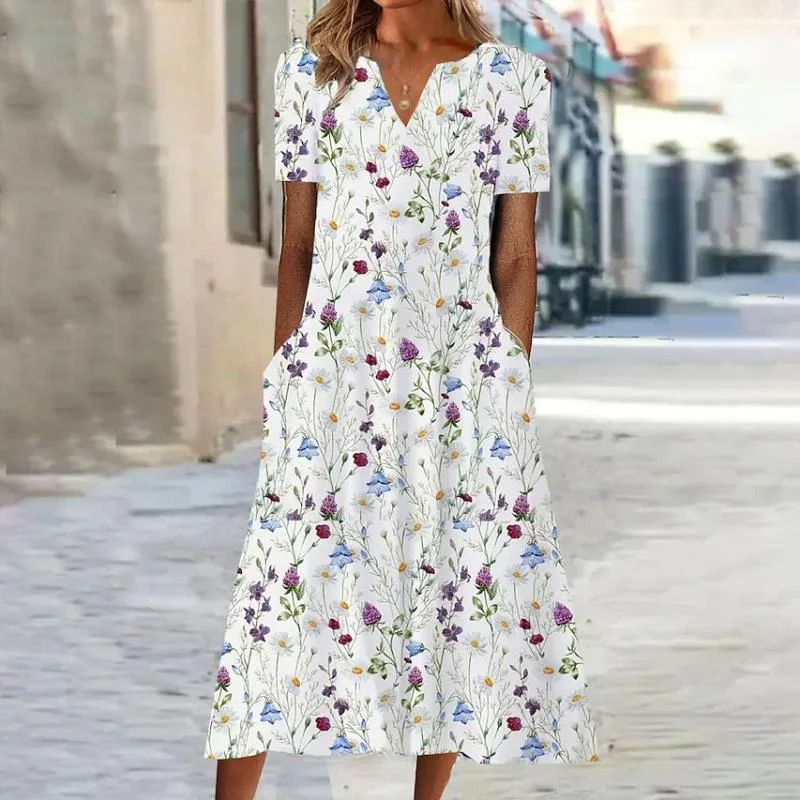 shift dressFloral Print Casual Dress