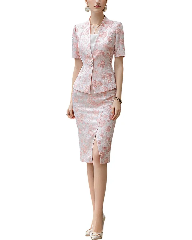 elegant coatAnette 2Pc Blazer & Skirt Set