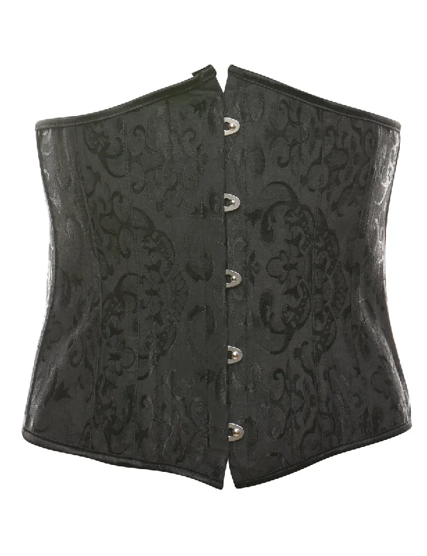 Mega Sale Classic Black Boned Waspie - S