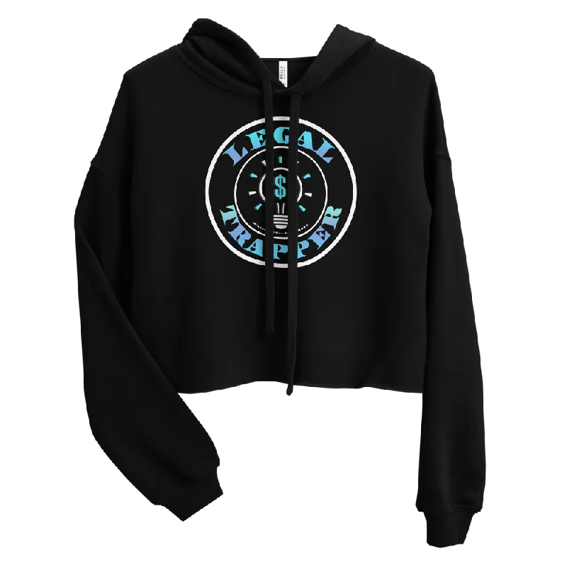 One-DAY Sale graphic hooded sweatshirtLegal Trapper Crop Hoodie