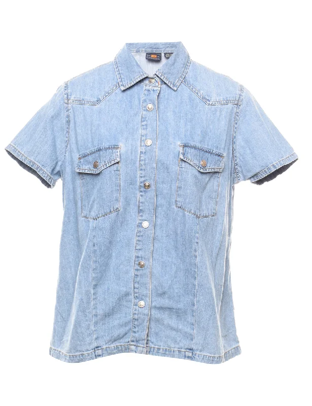 graphic coatLight Wash Denim Shirt - L