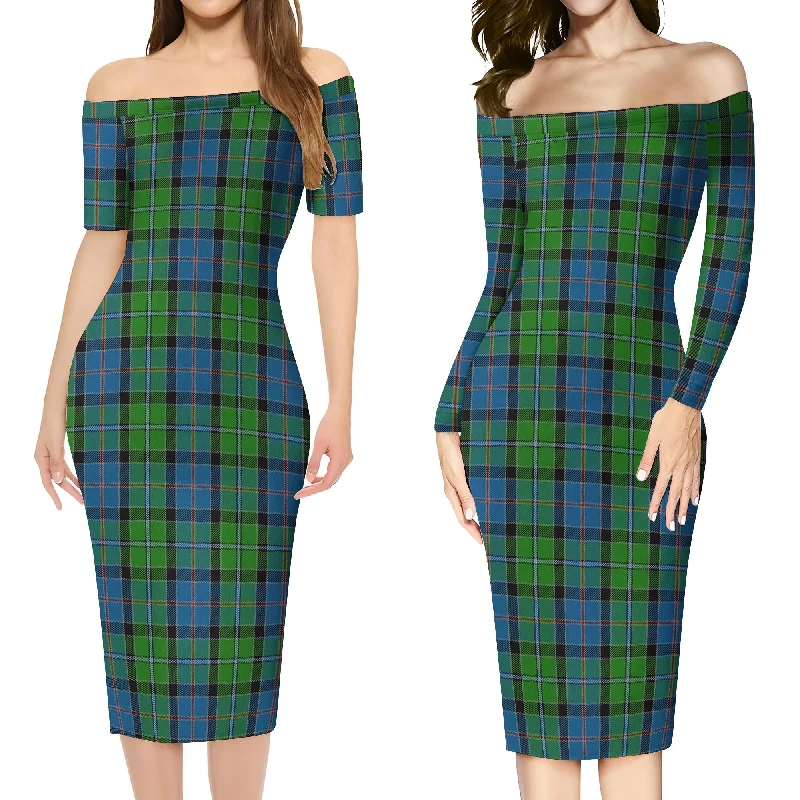 Today’s Deal Stirling Tartan Off Shoulder Lady Dress