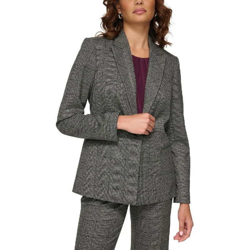 warm jacketPetites Womens Suit Separate Office One-Button Blazer