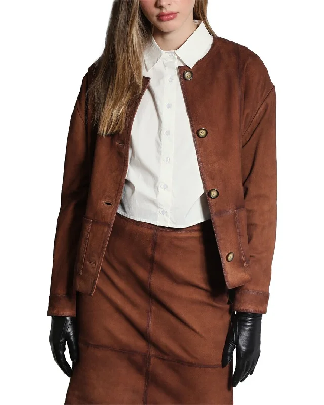 Steals and Deals Walter Baker Palmer Relaxed Fit Suede Jacket