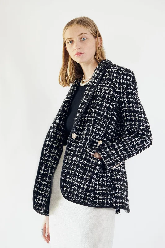 Special Buy Black & White Tweed Checkers Jacket