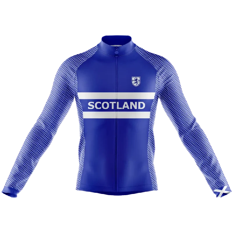 cool workout sweatshirtScotland V2 Long Sleeve Cycling Jersey