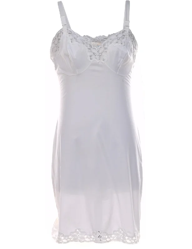 sporty jacketWhite Lace Slip Dress - M