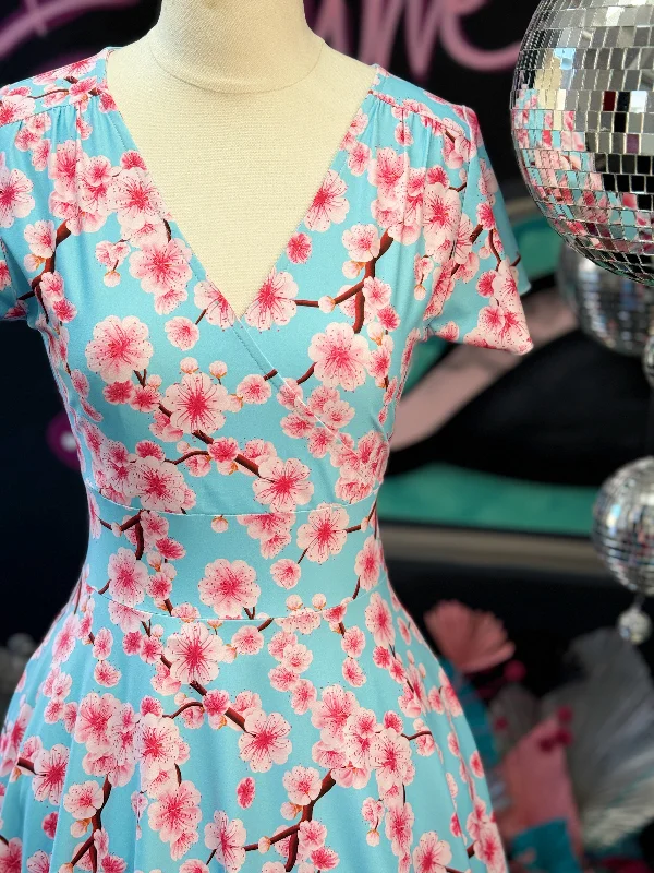 silk dressMimi Swing Dress in Cherry Blossom Print