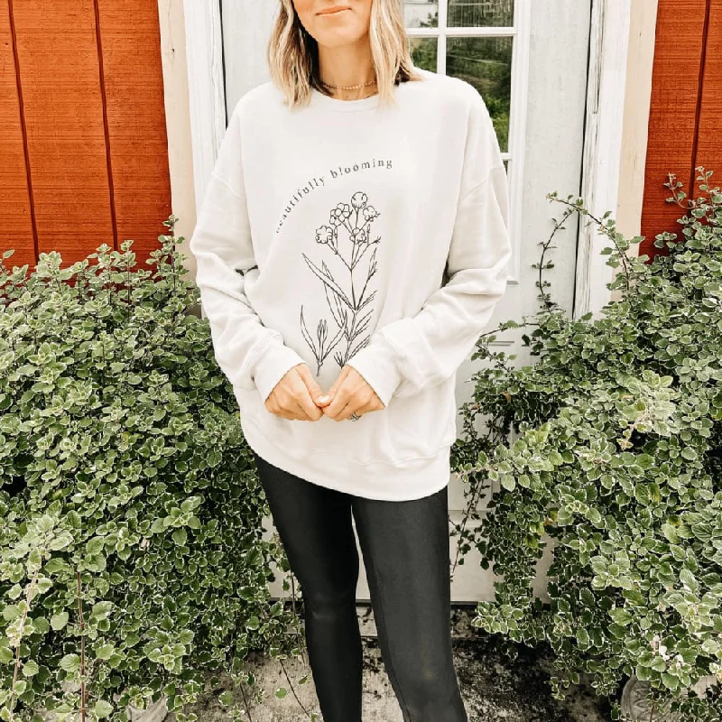 Price Drop warm workout hoodieBeautifully Blooming Sweatshirt