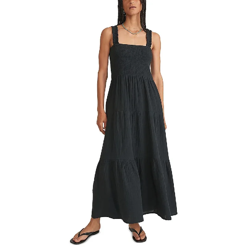 Referral Discount fitted bodycon dressWomens Tiered Ruffles Maxi Dress