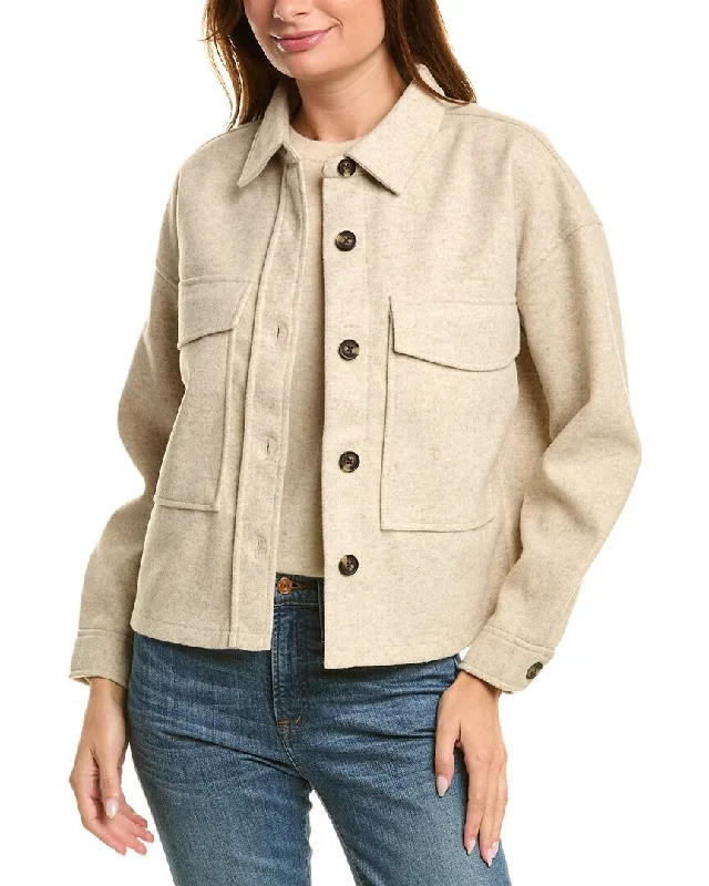 outdoor adventure coatBeachlunchlounge Double Faced Cropped Knit Jacket