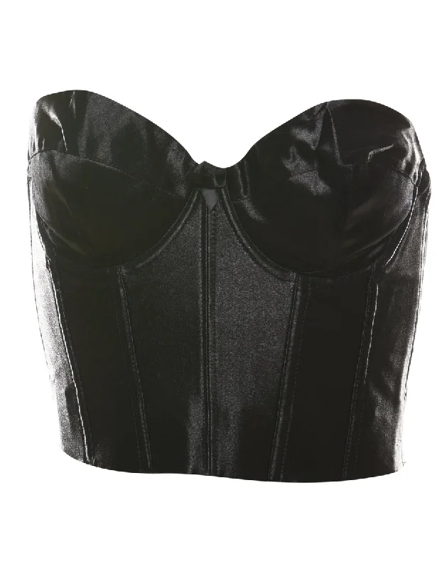 Savings Galore Black Classic Boned Corset - XS
