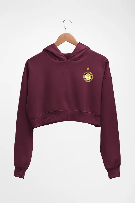 Steals and Deals oversized pullover sweatshirtInter Milan Crop HOODIE FOR WOMEN