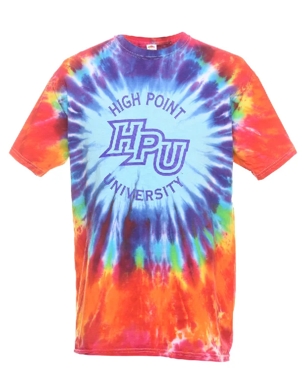 Year-End Sale Tie Dyed HPU Printed T-shirt - M