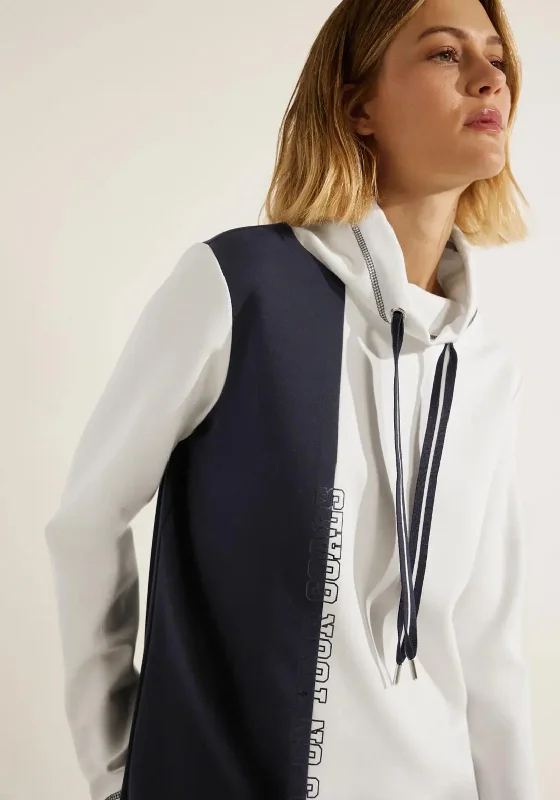 Deal Dash street style hoodieCecil Colour Block Drawstring Neckline Sweatshirt, Night Sky Blue Deal Dash street style hoodieCecil Colour Block Drawstring Neckline Sweatshirt, Night Sky Blue