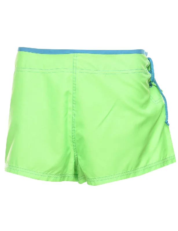 Reduced Prices Green Plain Shorts - W33 L2