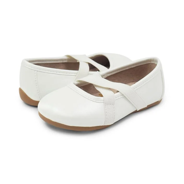 silk dressLivie & Luca Aurora Flats in White