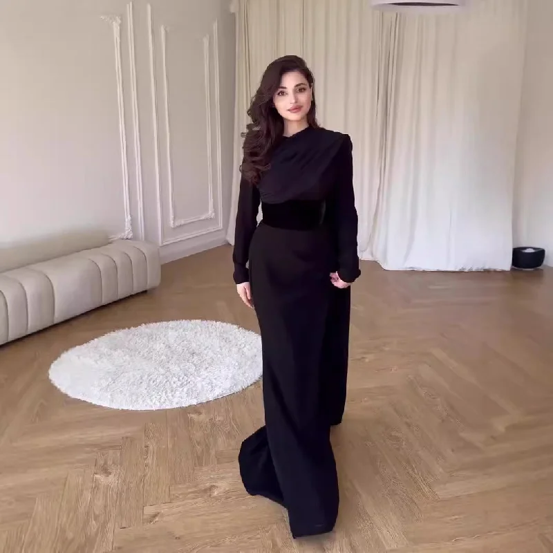 Super Sale boho dressFashion Long Sleeve Stitching Velvet Shawl Dress