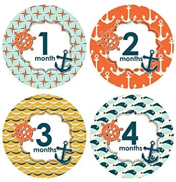 floral wrap dressNautical Milestone Stickers