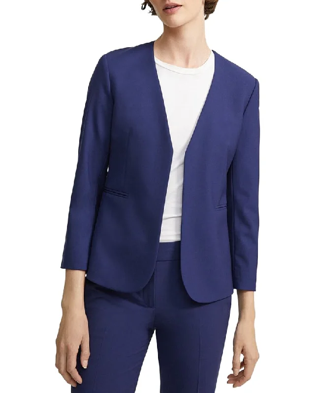 lightweight coatTheory Lindrayia B. Wool-Blend Blazer