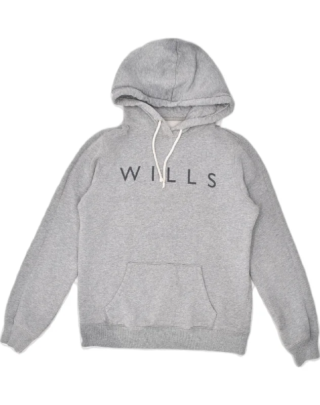 cozy hooded sweatshirtcozy hooded sweatshirtJACK WILLS Womens Graphic Hoodie Jumper UK 12 Medium Grey Cotton Sports