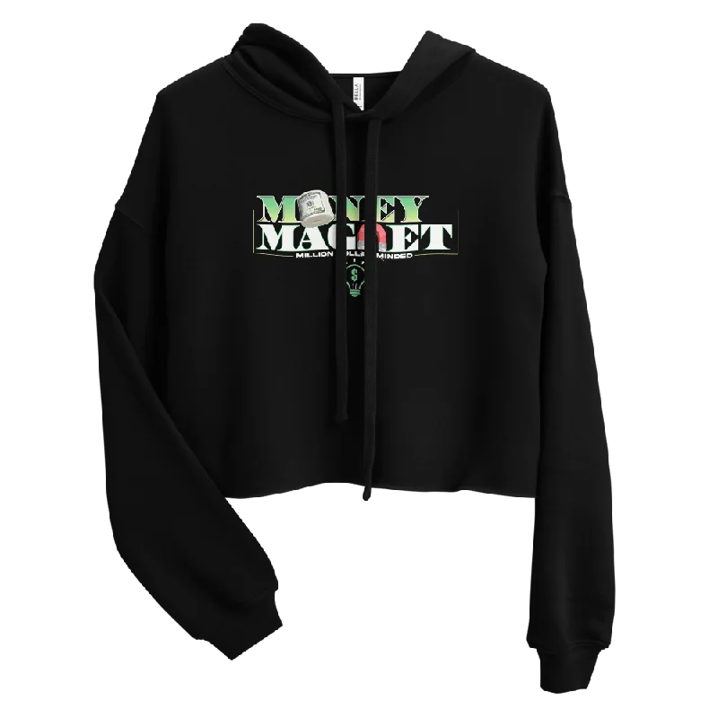 Online Only premium zip-up hoodieMoney Magnet Crop Hoodie