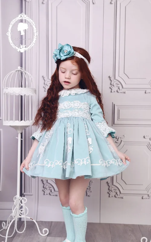 formal dressDreamy Blue Ruffled Dress