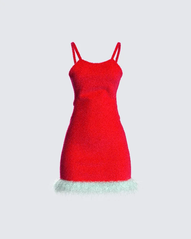 formal dressRocki Red Knit Dress