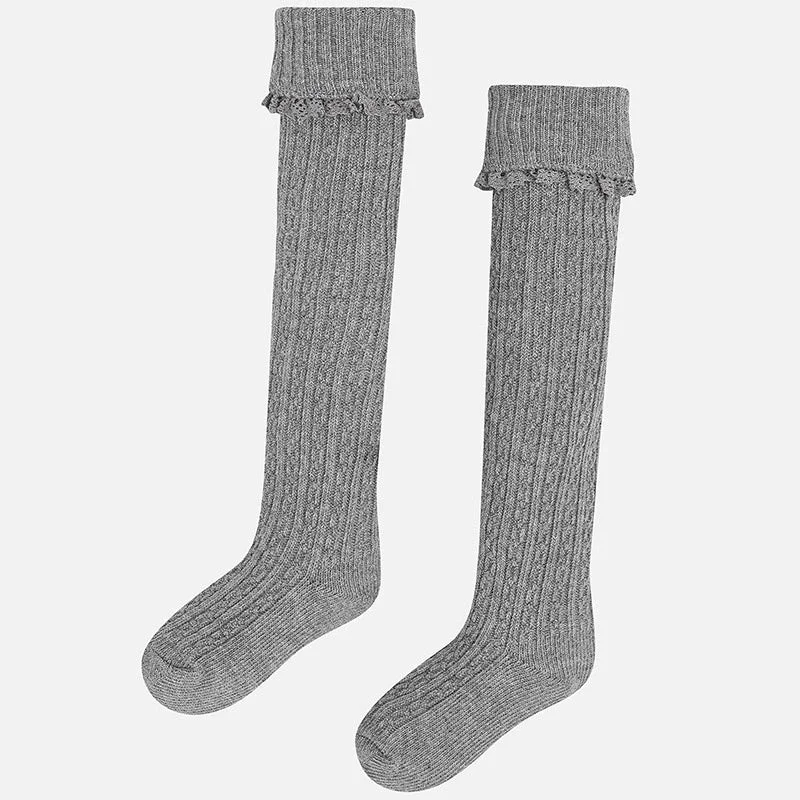 fitted bodycon dressMayoral Cable Knit Socks