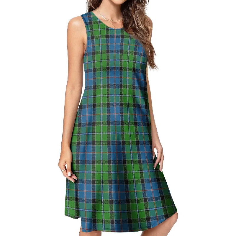Seasonal Sale Stirling Tartan Womens Casual Dresses