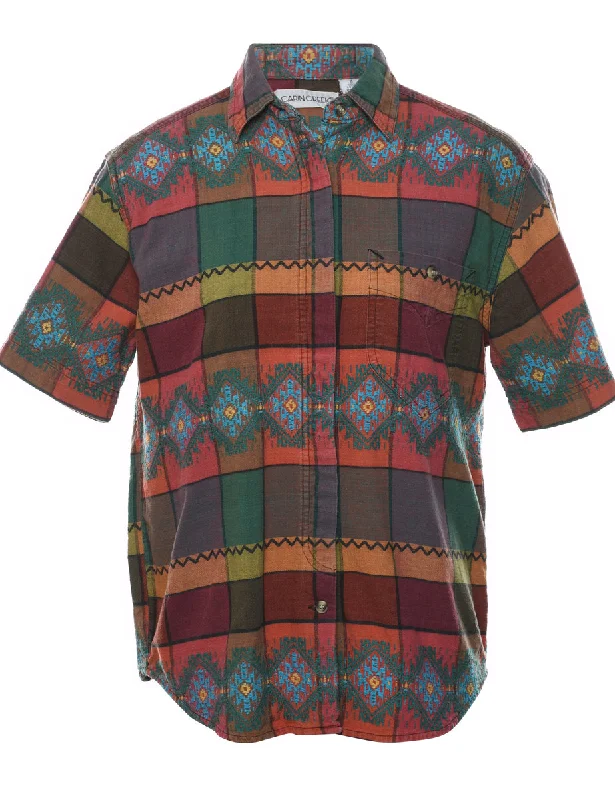Deal Zone Aztec Print Shirt - S