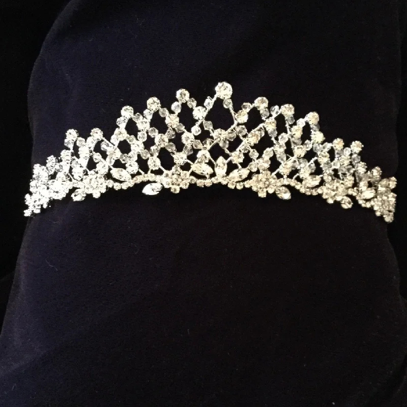 silk dressLattice Crystal Tiara