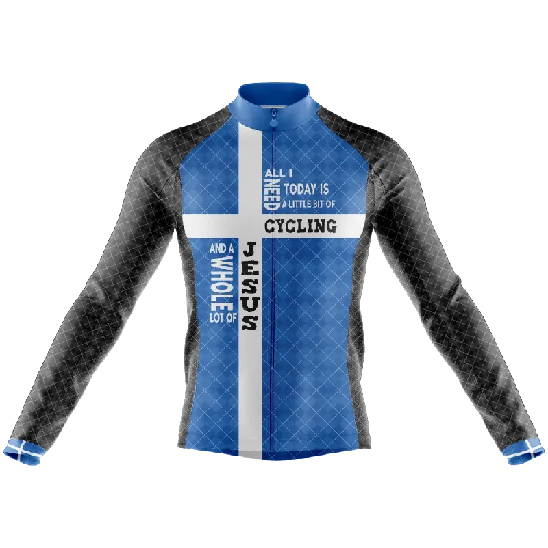 luxury fitness sweatshirtCycling & Jesus Long Sleeve Cycling Jersey