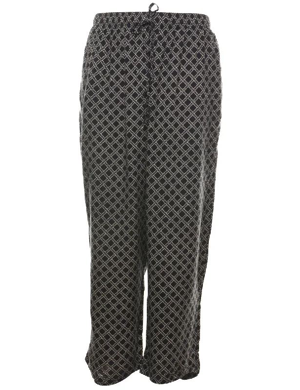 Early Access Geometric Pattern Trousers - W30 L26