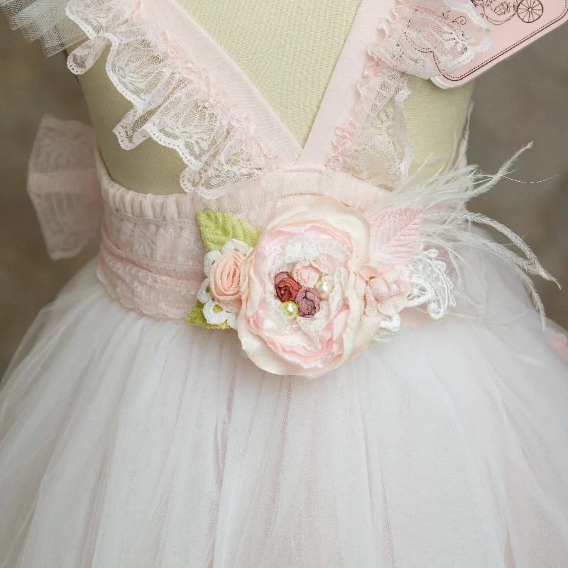 puff sleeve dressVivian Feather Sash