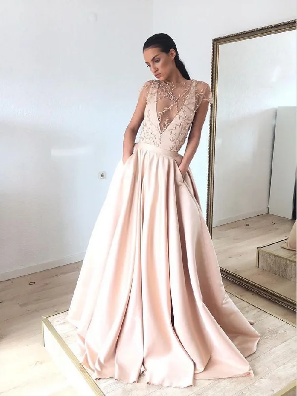 Price Drop Beautiful Prom Dresses with Pockets Aline Sweep Train Sexy Chic Embroidery Prom Dress JKL1411 Price Drop Beautiful Prom Dresses with Pockets Aline Sweep Train Sexy Chic Embroidery Prom Dress JKL1411