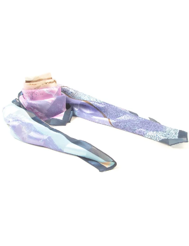 insulated winter jacketPsychedelic Print Scarf - L