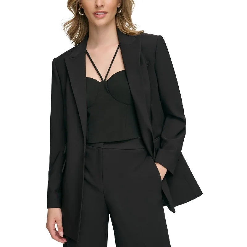 street style coatWomens Pocket` Business Open-Front Blazer