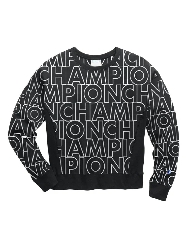 Time-Limited Offer breathable gym hoodieChampion Life Ladies Reverse Weave Crew AOP Crew