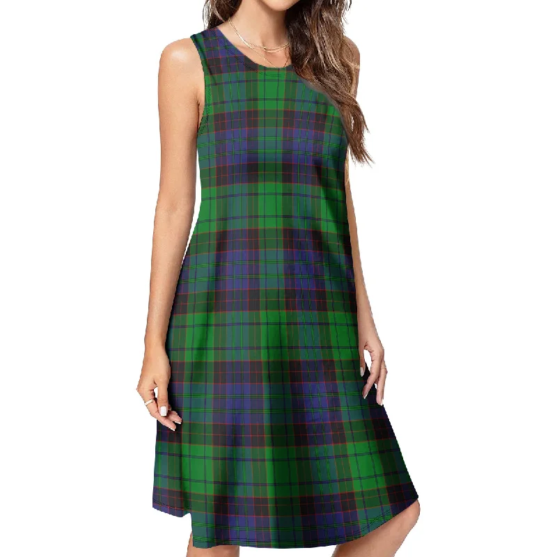 Today’s Special Stewart Old Modern Tartan Womens Casual Dresses