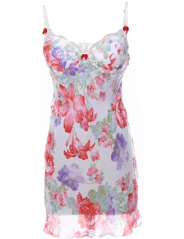 long coatFloral Print Babydoll - S