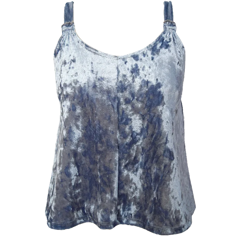 denim dressTru Luv Crushed Velvet Tank