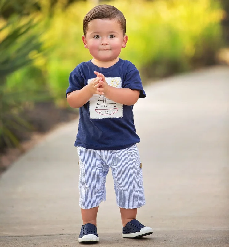 velvet dressHaute Baby Sail Away Boys Short Set