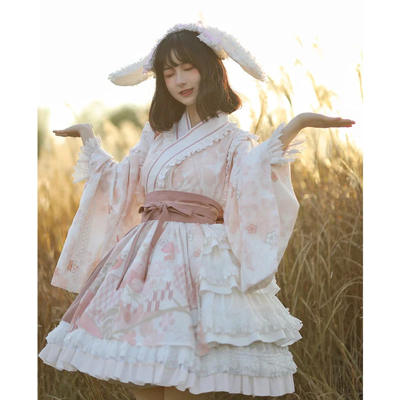 ruffle dressWith PUJI~Xiaochunrihe~Qi Lolita OP Dress